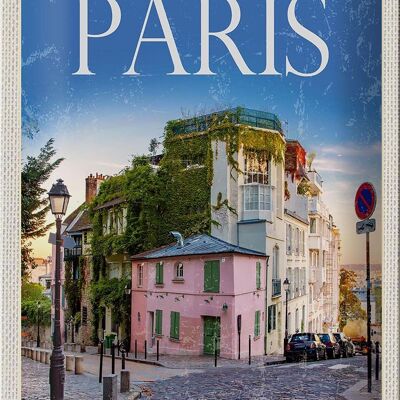 Blechschild Reise 20x30cm Paris France Architektur Urlaub