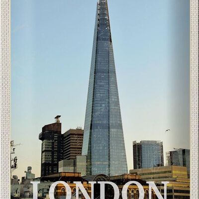 Cartel de chapa viaje 20x30cm Londres ciudad Reino Unido