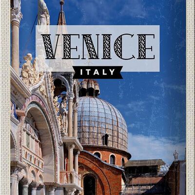 Targa in metallo da viaggio 20x30 cm Venezia Italia Architettura