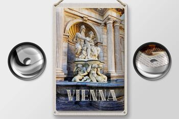 Signe en étain voyage 20x30cm, Vienne, Autriche, culture du Moyen Âge 2