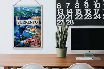 Panneau de voyage en étain, 20x30cm, Sorrento, italie, bâtiment, voyage de vacances 3