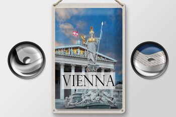Signe en étain voyage 20x30cm Vienne Autriche Pallas Athene Travel 2