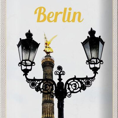 Blechschild Reise 20x30cm Berlin Deutschland Siegessäule Reise