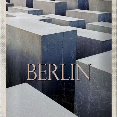 Cartel de chapa de viaje, 20x30cm, Berlín, Alemania, viaje antiguo