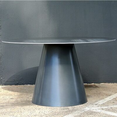 Metal dining table - LOMBOK NATURAL