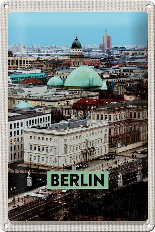 Blechschild Reise 20x30cm Berlin Deutschland Aussicht Berlin