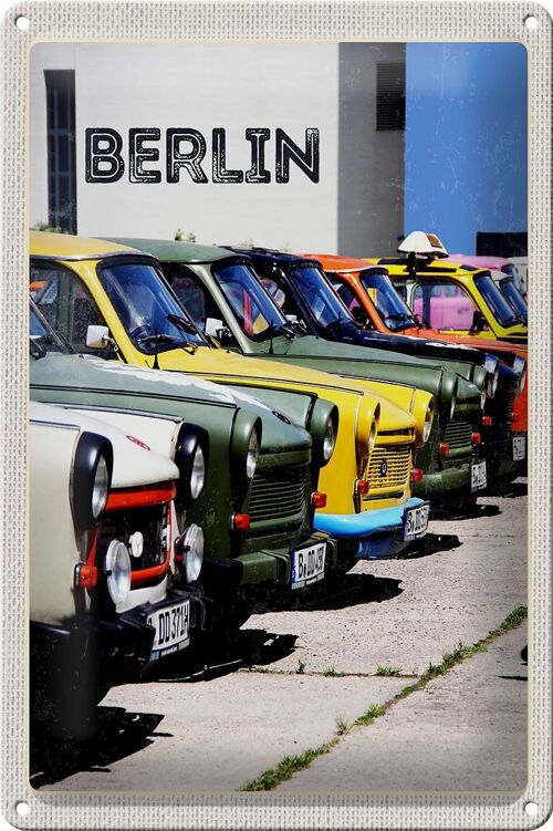 Blechschild Reise 20x30cm Berlin Deutschland Oldtimer