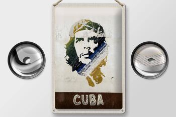 Signe en étain voyage 20x30cm, Cuba caraïbes Che Guevara paix 2