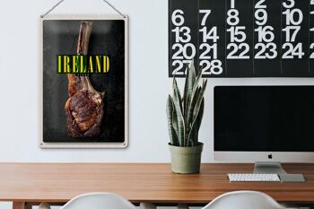 Panneau de voyage en étain, 20x30cm, irlande, irlandais, Anbus Tomahawk Steak 3