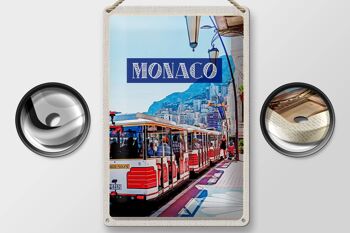 Panneau en étain voyage 20x30cm, Monaco, France, visite du centre-ville 2