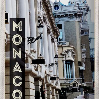 Blechschild Reise 20x30cm Monaco Frankreich Sehenswürdigkeiten