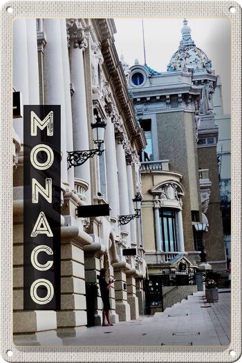 Panneau en étain voyage 20x30cm, attractions de Monaco France 1