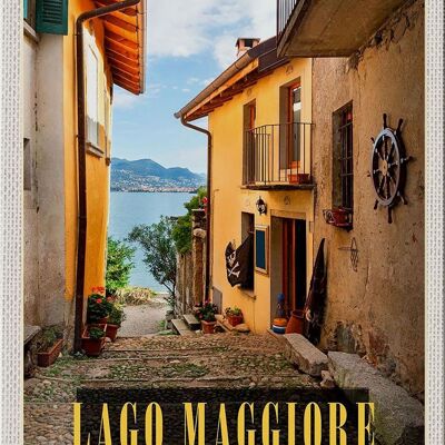 Cartel de chapa viaje 20x30cm Isola Bella Lago Maggiore Italia