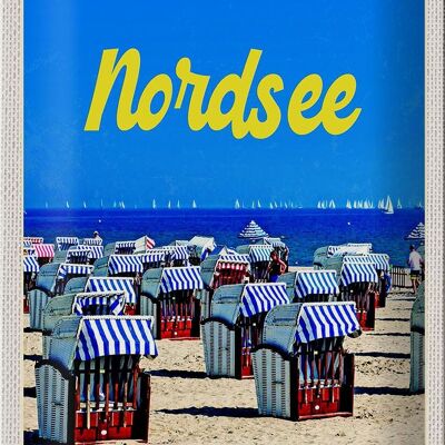 Blechschild Reise 20x30cm Nordsee Strand Meer