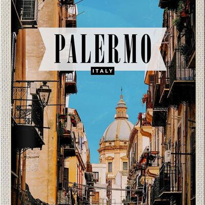 Blechschild Reise 20x30cm Palermo Italien Architektur