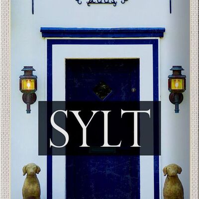 Cartel de chapa Travel 20x30cm Sylt Alemania Casa Azul