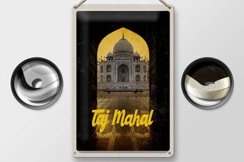 Signe en étain voyage 20x30cm, inde, Islam, Taj Mahal, Culture religieuse 2