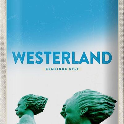 Blechschild Reise 20x30cm Westerland Urlaub Sylt Reisende