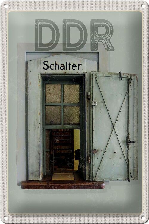 Blechschild Reise 20x30cm Berlin Deutschland DDR Diktatur