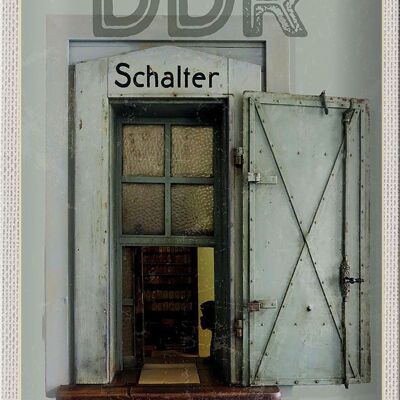 Cartel de chapa viaje 20x30cm Berlín Alemania Dictadura de la RDA