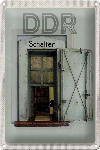 Plaque en tôle voyage 20x30cm Berlin Allemagne dictature RDA 1