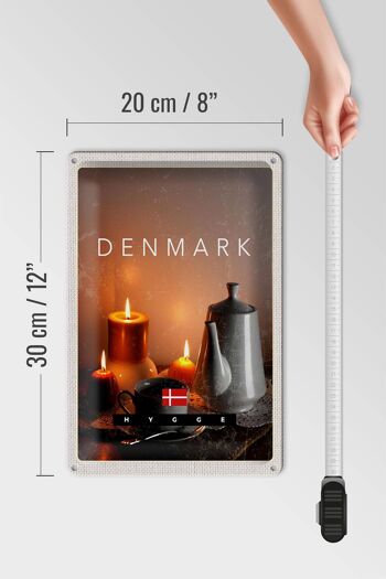 Signe en étain voyage 20x30cm, nappe de bougies théière du danemark 4