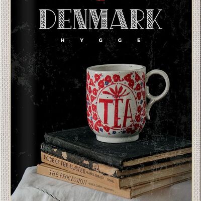 Nappe de voyage en signe d'étain, 20x30cm, danemark, tasse à thé, livres, nappe