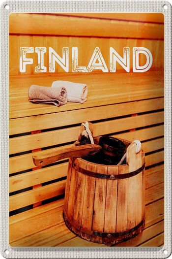 Signe en étain voyage 20x30cm, accessoires de sauna de relaxation pour sauna finlandais 1