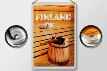 Signe en étain voyage 20x30cm, accessoires de sauna de relaxation pour sauna finlandais 2