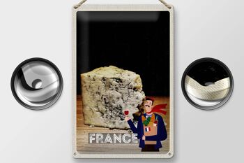 Plaque tôle voyage 20x30cm France moule fromage tradition 2
