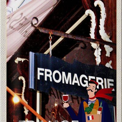 Blechschild Reise 20x30cm Frankreich Restaurant Fromafrie