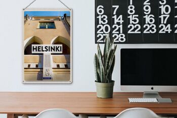 Panneau de voyage en étain, 20x30cm, Helsinki, finlande, bâtiment, vacances 3