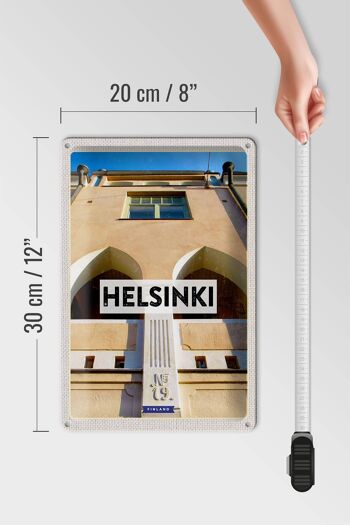 Panneau de voyage en étain, 20x30cm, Helsinki, finlande, bâtiment, vacances 4
