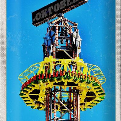 Blechschild Reise 20x30cm Oktoberfest München Kirmes Feier