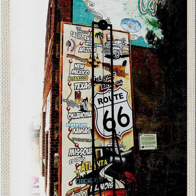 Metal sign travel 20x30cm USA Los Angeles sign Route 66 US
