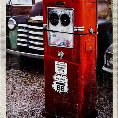Targa in metallo da viaggio 20x30 cm USA America Gas Station Route 66 anni '90