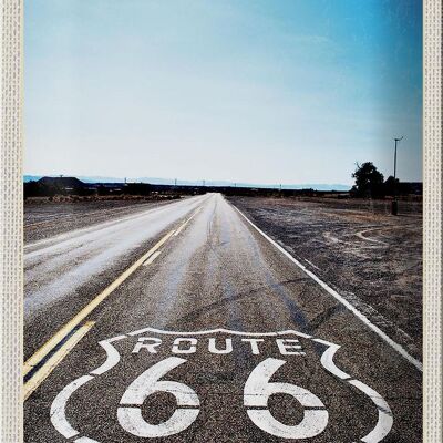 Targa in metallo da viaggio 20x30 cm USA America Street Route 66 Chicago