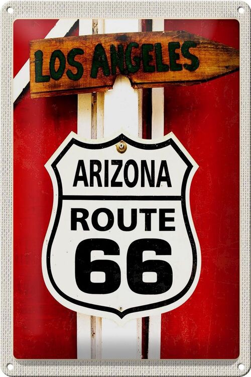 Blechschild Reise 20x30cm USA Los Angeles Arizoa Route 66 Urlaub