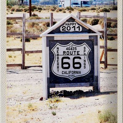 Blechschild Reise 20x30cm Amerika USA California 2011 Route 66