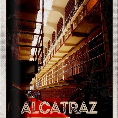 Cartel de chapa Travel 20x30cm Prisión de Alcatraz de San Francisco