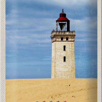 Cartel de chapa de viaje, 20x30cm, Escandinavia, torre, naturaleza, viaje de vacaciones