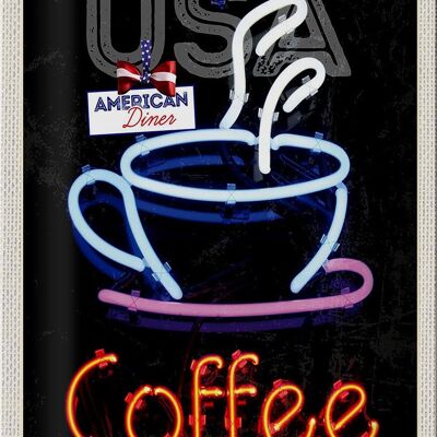 Blechschild Reise 20x30cm USA Amerika Kaffee Tee Kuchen Urlaub