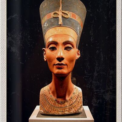 Plaque en tôle voyage 20x30cm Berlin Allemagne Musée Pharaon
