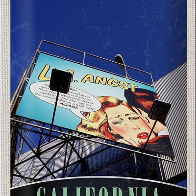 Cartel de chapa de viaje, 20x30cm, California, Estados Unidos, actor