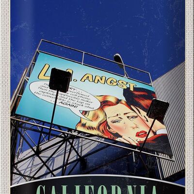 Blechschild Reise 20x30cm California Amerika USA Schauspieler