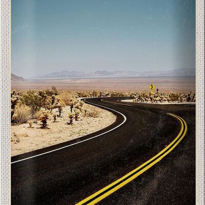 Cartel de chapa de viaje, 20x30cm, California, América, playa, calle, desierto