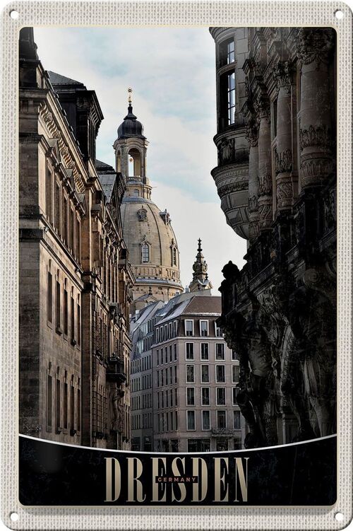 Blechschild Reise 20x30cm Dresden Deutschland Architektur