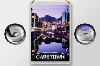 Signe en étain voyage 20x30cm, Cape Town afrique du sud, vacances de luxe 2