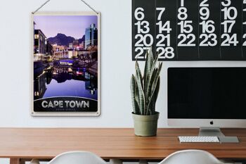 Signe en étain voyage 20x30cm, Cape Town afrique du sud, vacances de luxe 3