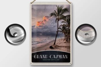 Panneau de voyage en étain, 20x30cm, Grand Cayman, caraïbes, Amérique, île 2